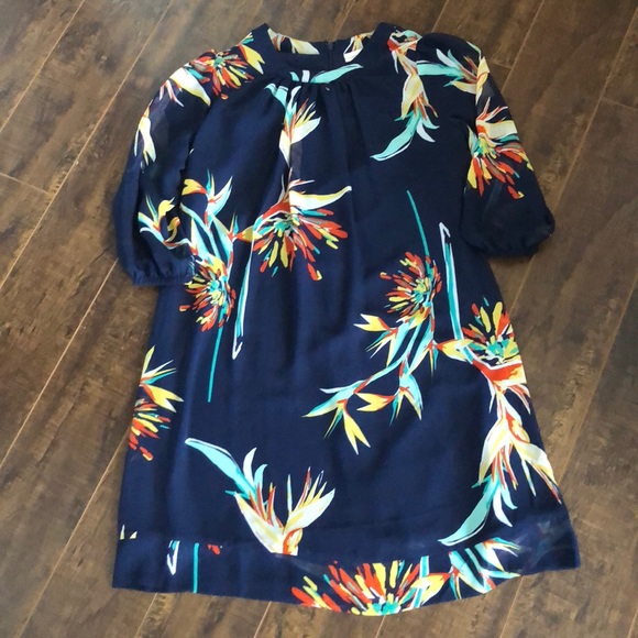 New York and Company Navy Blue Dress - Picture 1 of 2